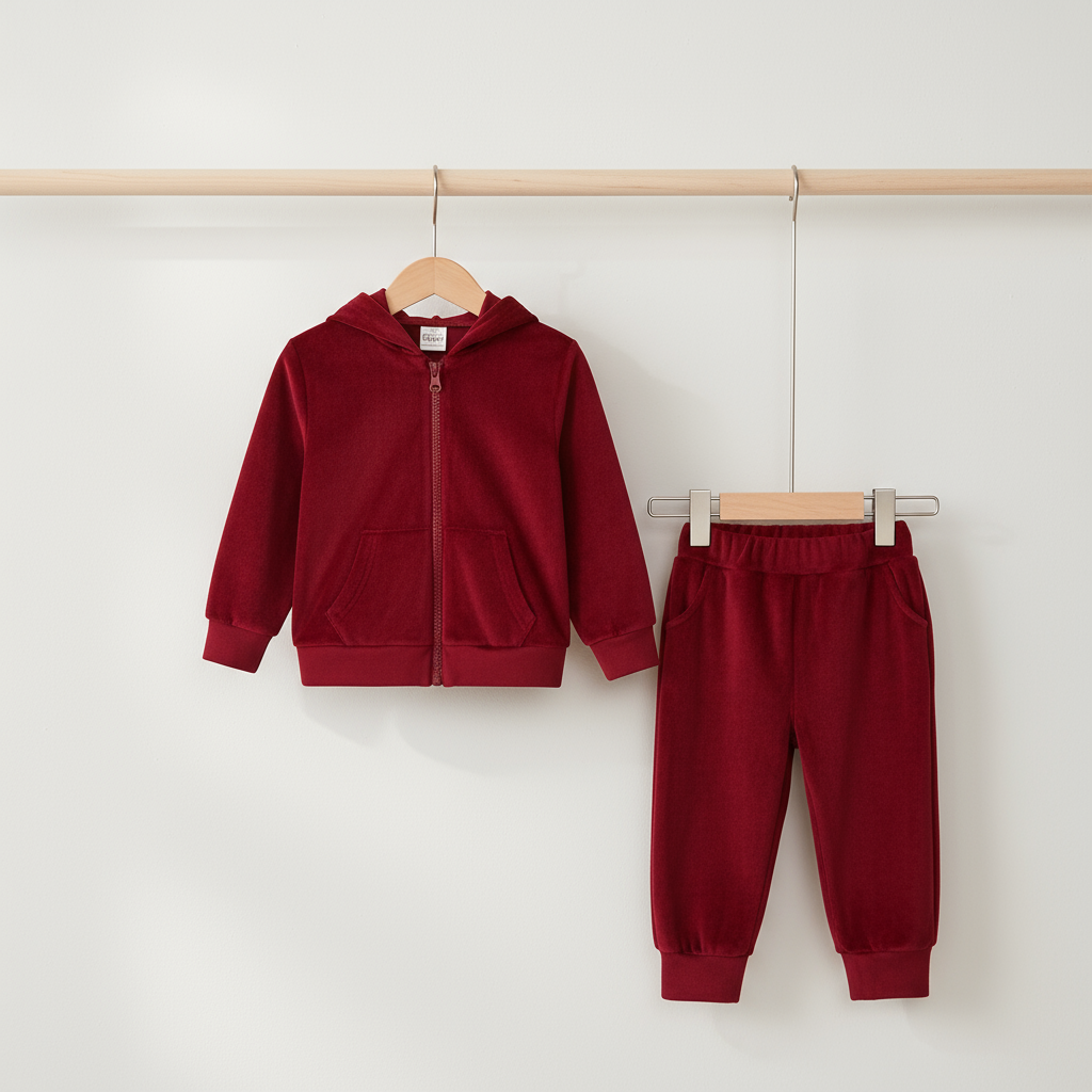 Mini Fashion™ – Blødt og varmt – Joggingdragt Rød / 170 (12–13 år) | Pädagogisches Holzspielzeug von Mein Kleines Baby