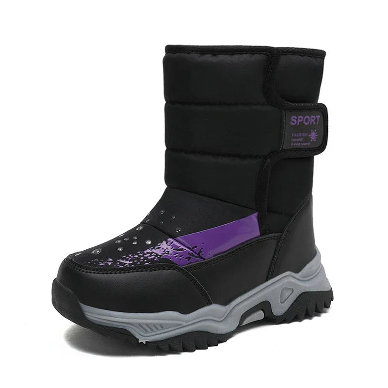Mini Fashion™ - Blødt plysfor - Vinterstøvler Sort / 27 (3-4 år) | Pädagogisches Holzspielzeug von Mein Kleines Baby