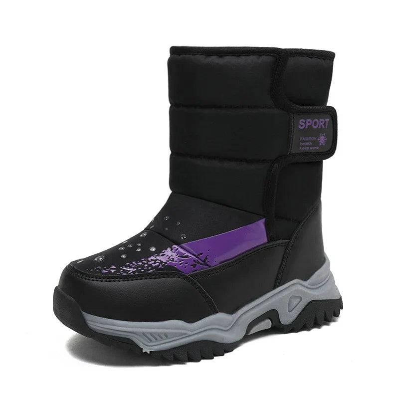 Mini Fashion™ - Blødt plysfor - Vinterstøvler Sort / 32 (6-7 år) | Pädagogisches Holzspielzeug von Mein Kleines Baby