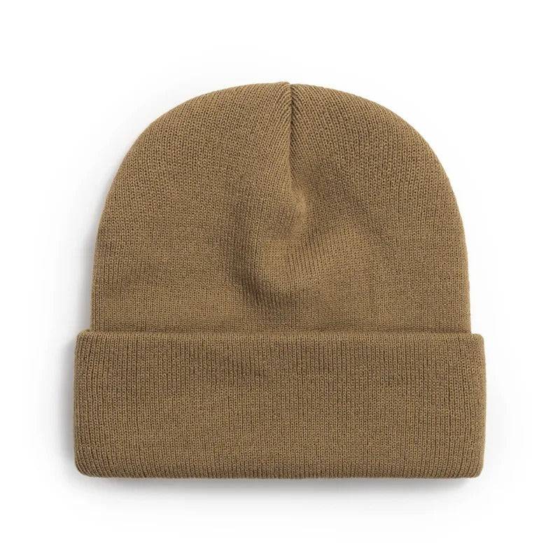 Mini Fashion™ - Eigener Schriftart - Personalisierte Beanie-Mütze Kamel / 2 / L (5-65+ Jahr) | Pädagogisches Holzspielzeug von Mein Kleines Baby