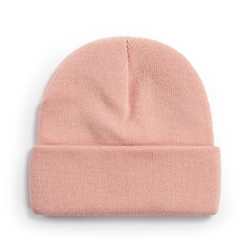 Mini Fashion™ - Eigener Schriftart - Personalisierte Beanie-Mütze Rosa / 2 / L (5-65+ Jahr) | Pädagogisches Holzspielzeug von Mein Kleines Baby