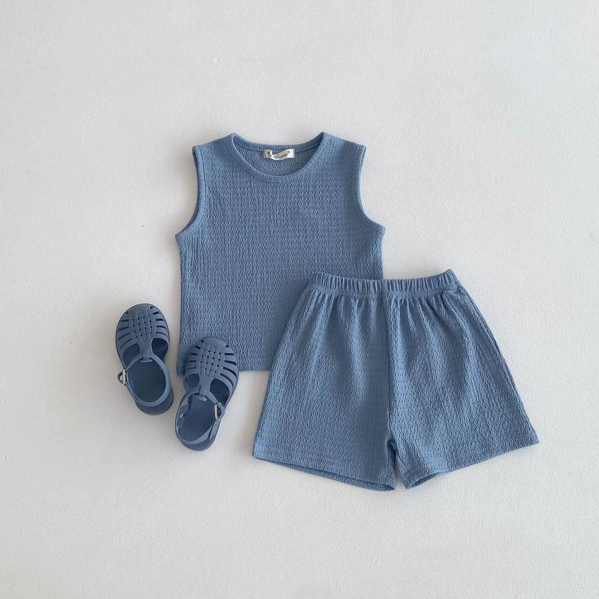 Mini Fashion™ - Frei und leicht - Baumwollkleid-Set Blau / 130 (6-7 Jahre) | Pädagogisches Holzspielzeug von Mein Kleines Baby