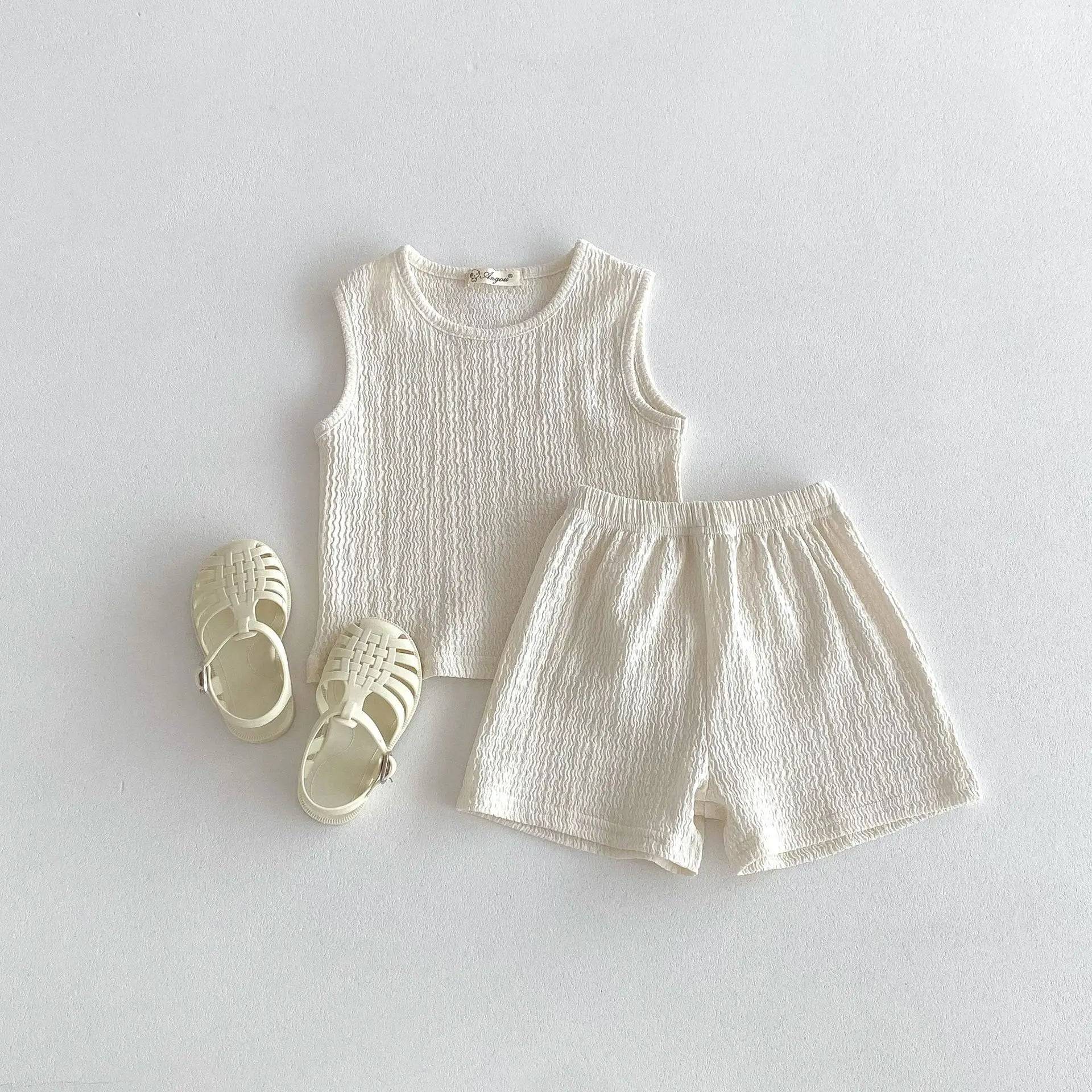 Mini Fashion™ - Fri og let - Kjolesæt i bomuld Beige / 80 (9-12 måneder) | Pädagogisches Holzspielzeug von Mein Kleines Baby