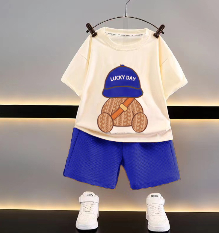 Mini Fashion™ - Funky&Fresh - Kleidungsset Blau / 100 (2-3 Jahre) | Pädagogisches Holzspielzeug von Mein Kleines Baby