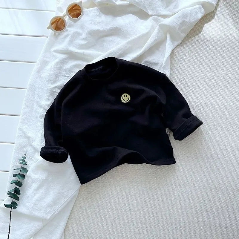 Mini Fashion™ - Geeignet für jede Jahreszeit - Langarmhemd Schwarz / 80 (9-12 Monate) | Pädagogisches Holzspielzeug von Mein Kleines Baby