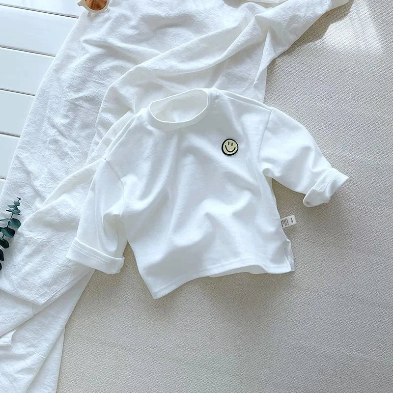 Mini Fashion™ - Geeignet für jede Jahreszeit - Langarmhemd Weiß / 140 (6-7 Jahr) | Pädagogisches Holzspielzeug von Mein Kleines Baby