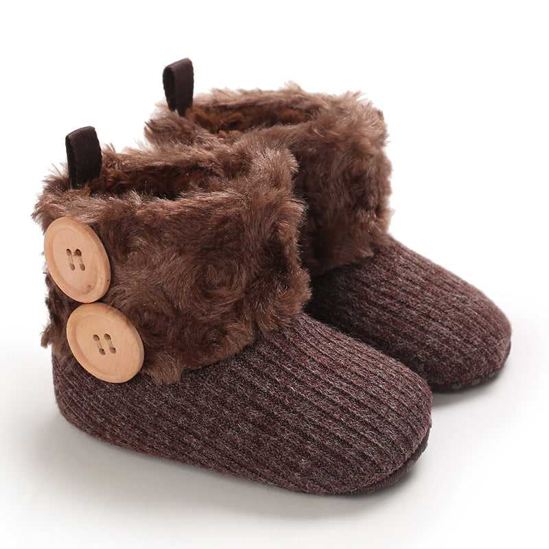 Mini Fashion™ - Immer warme Füße - Kinder-Winterschuhe Braun / 20 (12-18 Monate) | Pädagogisches Holzspielzeug von Mein Kleines Baby