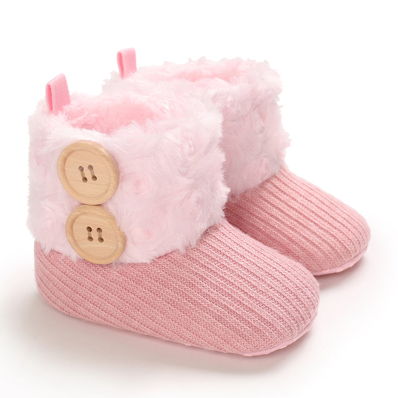 Mini Fashion™ - Immer warme Füße - Kinder-Winterschuhe Rosa / 16 (0-6 Monate) | Pädagogisches Holzspielzeug von Mein Kleines Baby