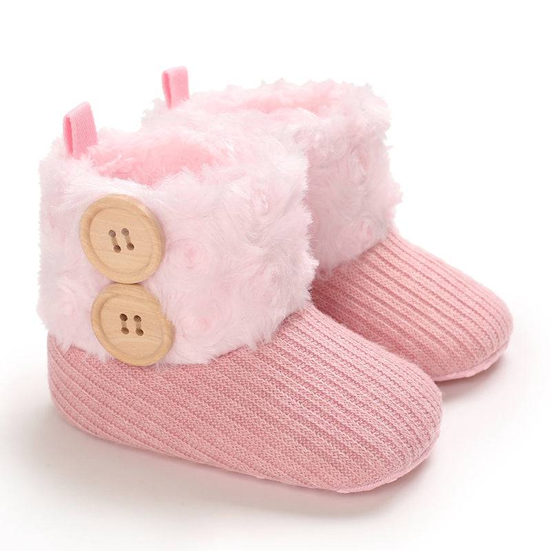 Mini Fashion™ - Immer warme Füße - Kinder-Winterschuhe Rosa / 16 (0-6 Monate) | Pädagogisches Holzspielzeug von Mein Kleines Baby