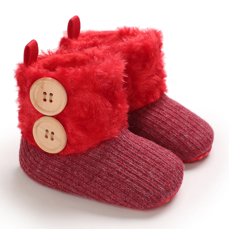 Mini Fashion™ - Immer warme Füße - Kinder-Winterschuhe Rot / 20 (12-18 Monate) | Pädagogisches Holzspielzeug von Mein Kleines Baby