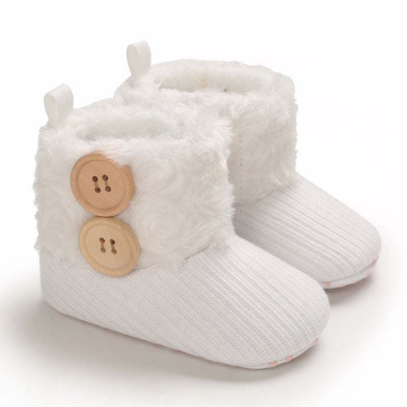 Mini Fashion™ - Immer warme Füße - Kinder-Winterschuhe Weiß / 20 (12-18 Monate) | Pädagogisches Holzspielzeug von Mein Kleines Baby