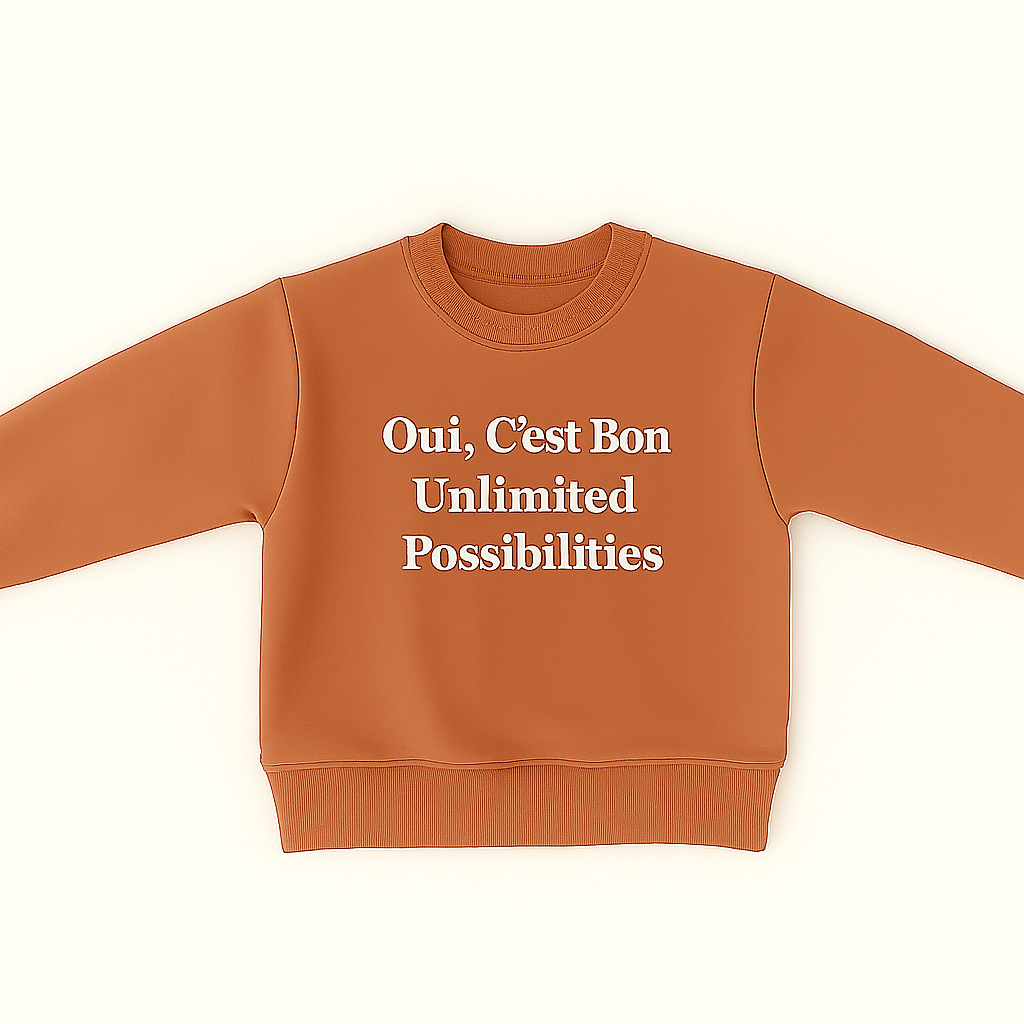 Mini Fashion™ -"Ja, Das ist gut". - Sweater Terrakotta-Tintel / 130 | Pädagogisches Holzspielzeug von Mein Kleines Baby