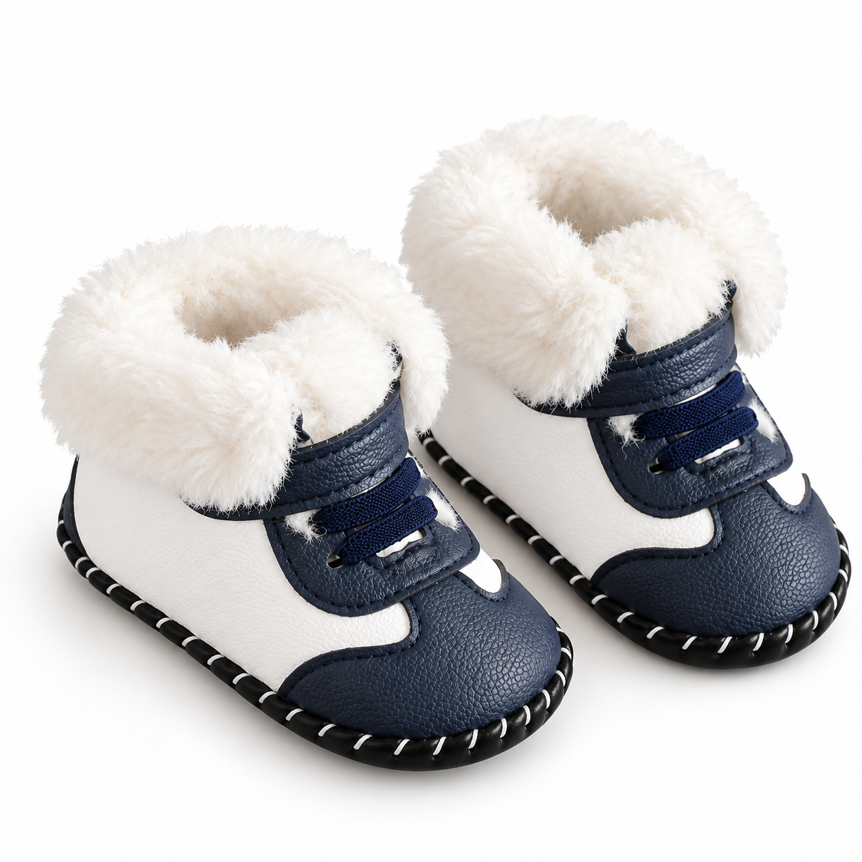 Mini Fashion™ - Justerbar lukning - Vinterstøvler Blau / 20 (12-18 måneder) | Pädagogisches Holzspielzeug von Mein Kleines Baby