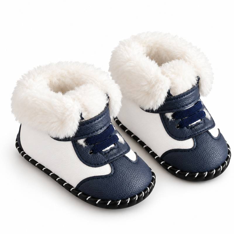 Mini Fashion™ - Justerbar lukning - Vinterstøvler Blau / 20 (12-18 måneder) | Pädagogisches Holzspielzeug von Mein Kleines Baby