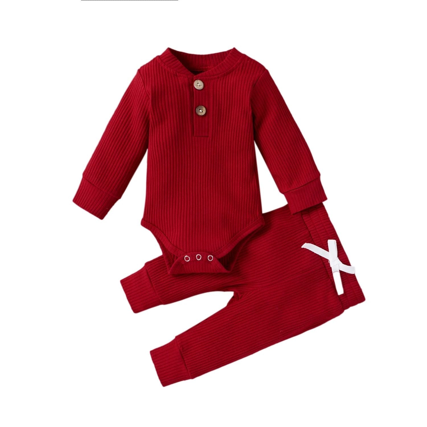 Mini Fashion™ – Komfortabelt sæt med babykjoler Rød / 80 (6-12 måneder) | Pädagogisches Holzspielzeug von Mein Kleines Baby