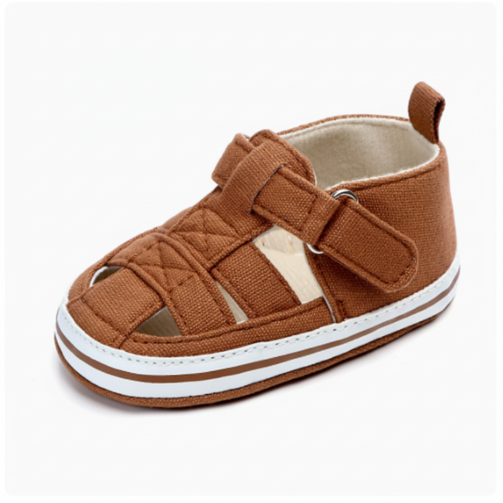 Mini Fashion™ - Leicht und bequem - Sandalen für Kleinkinder Braun / 3 (12-18 Monate) | Pädagogisches Holzspielzeug von Mein Kleines Baby