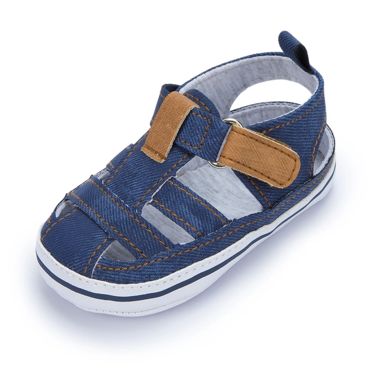 Mini Fashion™ - Leicht und bequem - Sandalen für Kleinkinder Dunkelblau / 1 (0-6 Monate) | Pädagogisches Holzspielzeug von Mein Kleines Baby