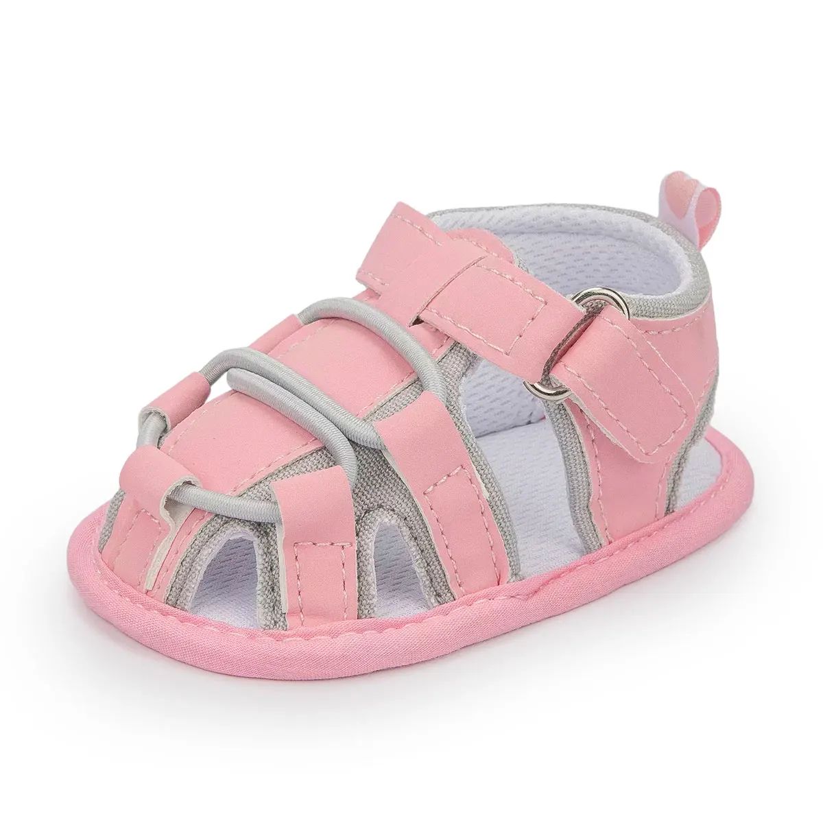 Mini Fashion™ - Leicht und bequem - Sandalen für Kleinkinder Rosa Grau / 3 (12-18 Monate) | Pädagogisches Holzspielzeug von Mein Kleines Baby