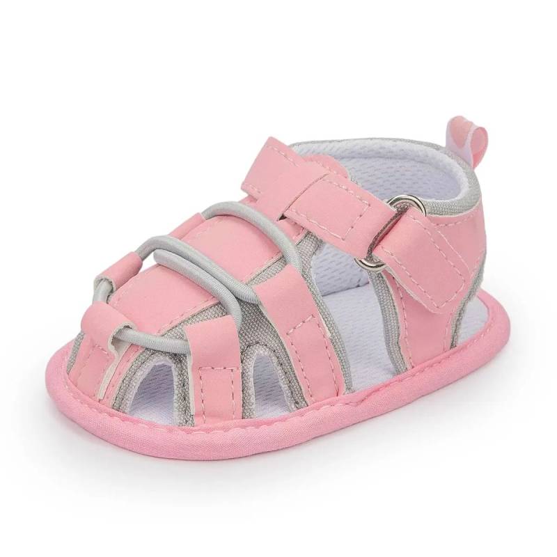 Mini Fashion™ - Leicht und bequem - Sandalen für Kleinkinder Rosa Grau / 3 (12-18 Monate) | Pädagogisches Holzspielzeug von Mein Kleines Baby