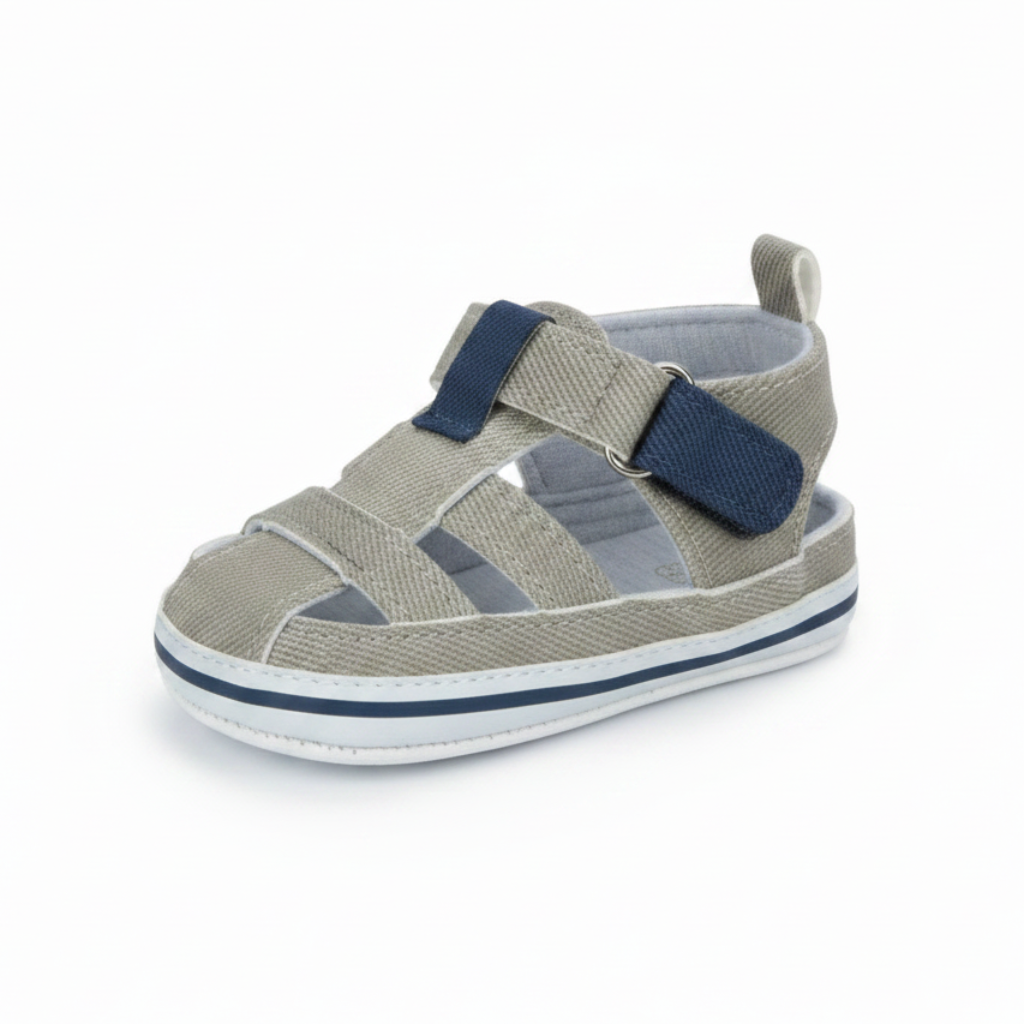 Mini Fashion™ - Leicht und bequem - Sandalen für Kleinkinder Grau / 3 (12-18 Monate) | Pädagogisches Holzspielzeug von Mein Kleines Baby