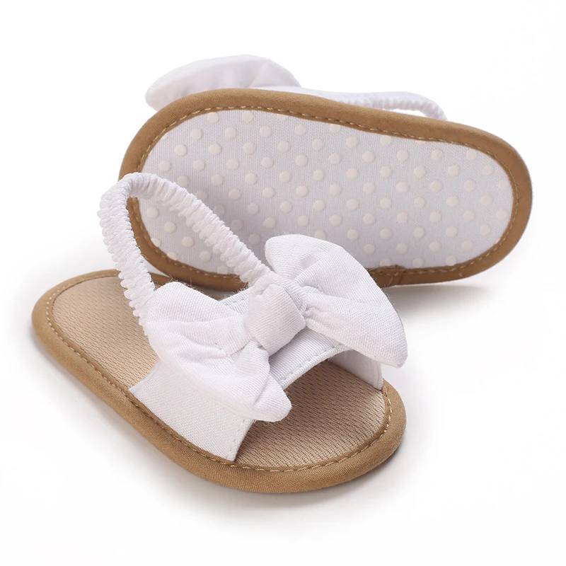 Mini Fashion™ - Lieblich&leicht - Baby Sandalen Weiß / 2 (6-12 Monate) | Pädagogisches Holzspielzeug von Mein Kleines Baby