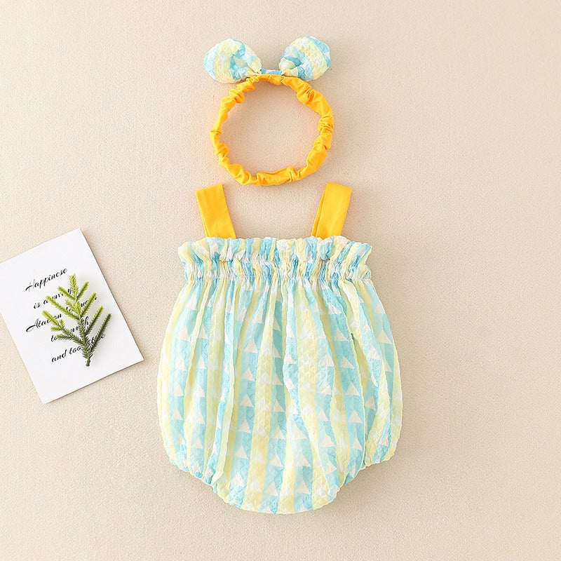 Mini Fashion™ - Luftig og kølig - Romper til piger Grøn / 73 | Pädagogisches Holzspielzeug von Mein Kleines Baby