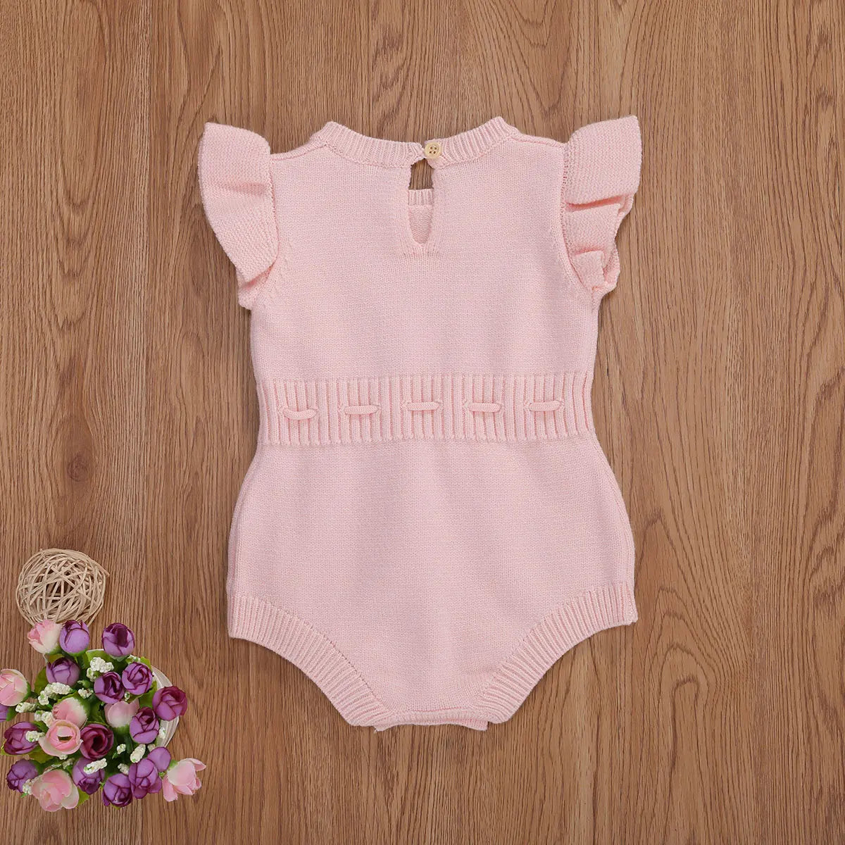 Mini Fashion™ - Luftig og sød - Baby-jumpsuit til piger Lyserød / 80 (6-12 måneder) | Pädagogisches Holzspielzeug von Mein Kleines Baby