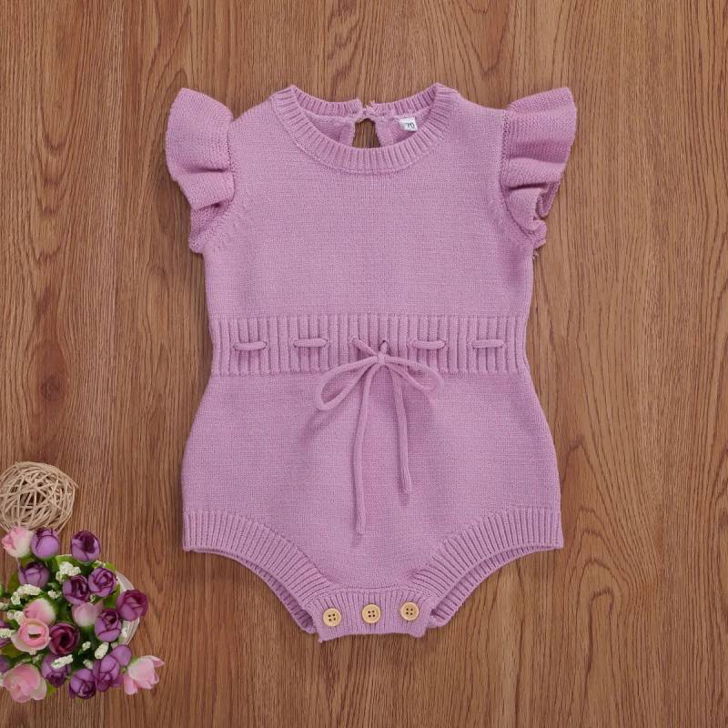 Mini Fashion™ - Luftig&süß - Mädchen-Baby-Overall Hellviolett / 80 (6-12 Monate) | Pädagogisches Holzspielzeug von Mein Kleines Baby