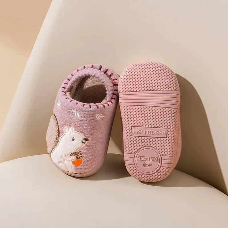 Mini Fashion™ - Lustiges Cartoon-Design - Hausschuhe Rosa / 15 (2-2.5 Jahr) | Pädagogisches Holzspielzeug von Mein Kleines Baby