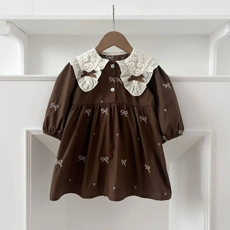 Mini Fashion™ - Märchen&Stil - Baby-Jurken Braun / 100 (3-4 Jahre) | Pädagogisches Holzspielzeug von Mein Kleines Baby