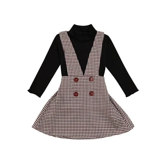 Mini Fashion™ - Niedlich und stilvoll - Zweiteiliges Kleidungsset Schwarz / 116 (5 - 6 Jahre) | Pädagogisches Holzspielzeug von Mein Kleines Baby