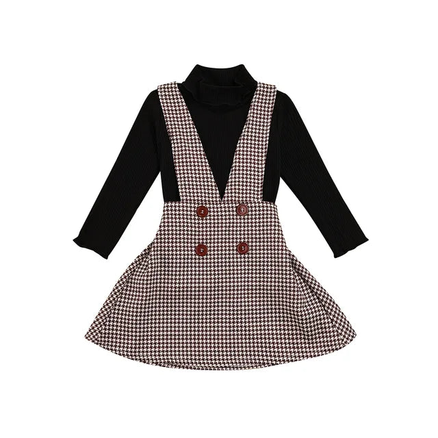 Mini Fashion™ - Niedlich und stilvoll - Zweiteiliges Kleidungsset Schwarz / 98 (2 - 3 Jahre) | Pädagogisches Holzspielzeug von Mein Kleines Baby