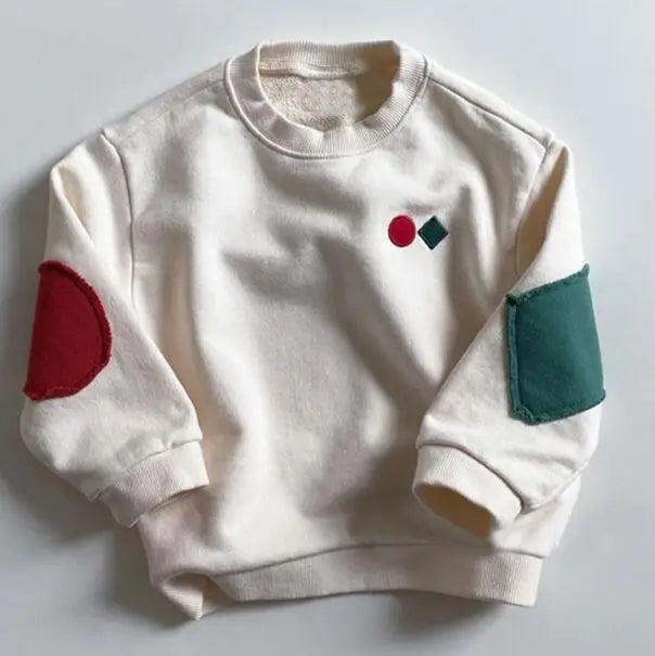 Mini Fashion™ - Niedliche Drucke - Pulli Creme Wit / 110 (4 jaar) | Pädagogisches Holzspielzeug von Mein Kleines Baby