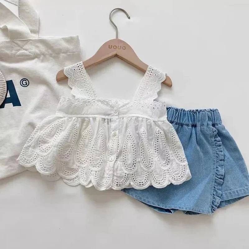 Mini Fashion™ - Niedliches Mädchen-Spitzen-Set Mit / 74 (4-12 Monate) | Pädagogisches Holzspielzeug von Mein Kleines Baby