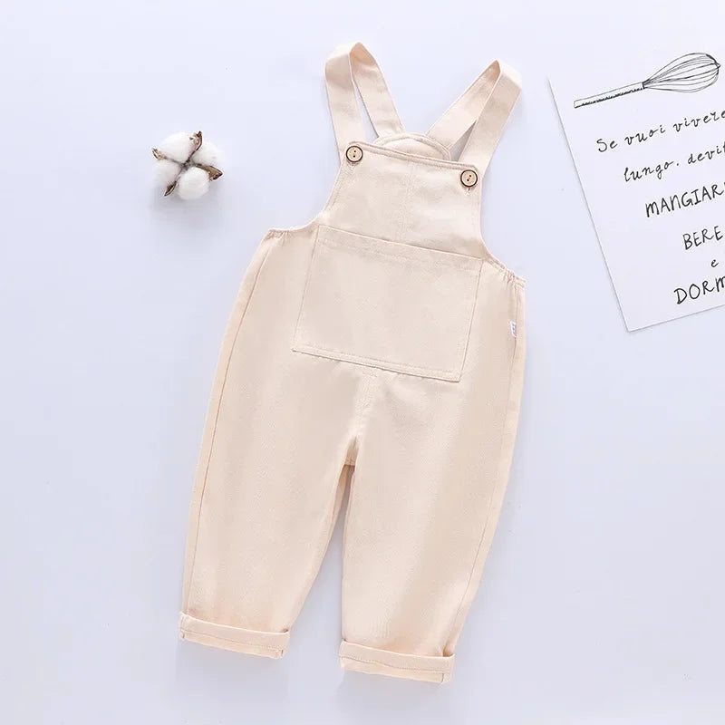 Mini Fashion™ - Perfekt für Kinder - Latzhose Rosa Weiß / 100 | Pädagogisches Holzspielzeug von Mein Kleines Baby