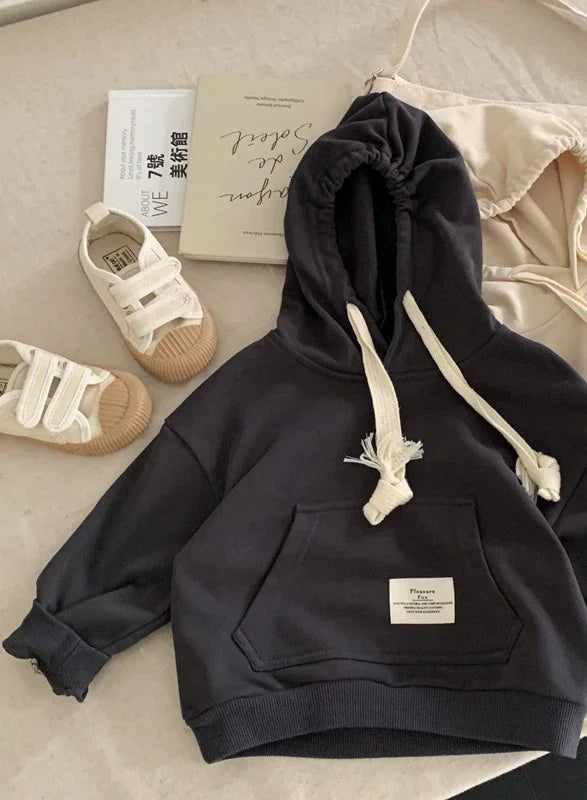 Mini Fashion™ - Pleasure Fun - Hoodie Schwarz / 100 (3 Jahr) | Pädagogisches Holzspielzeug von Mein Kleines Baby