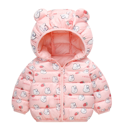 Mini Fashion™ - Polyester Wintermantel mit Kapuze Rosa / 120 (7-8 Jahre) | Pädagogisches Holzspielzeug von Mein Kleines Baby