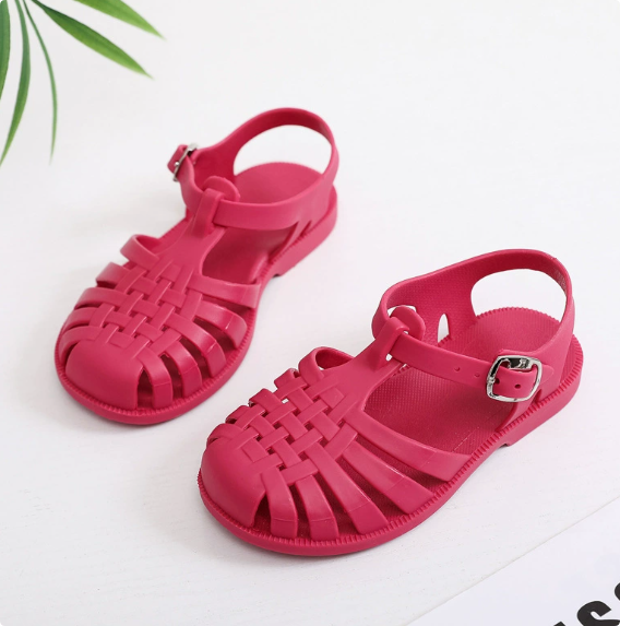 Mini Fashion™ - Sandaler (badesko) Rosen-rød / 25 (2-3 år) | Pädagogisches Holzspielzeug von Mein Kleines Baby
