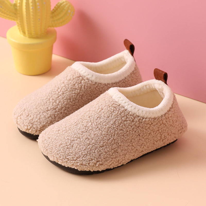 Mini Fashion™ - Schön warm und bequem - Hausschuhe Beige / 34-35 (6-7 Jahre) | Pädagogisches Holzspielzeug von Mein Kleines Baby