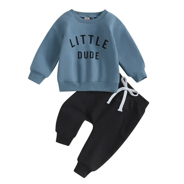 Mini Fashion™ - Sej 'Lille Fyr'-sæt i bomuld Blå / Størrelse 100 (18-24 måneder) | Pädagogisches Holzspielzeug von Mein Kleines Baby