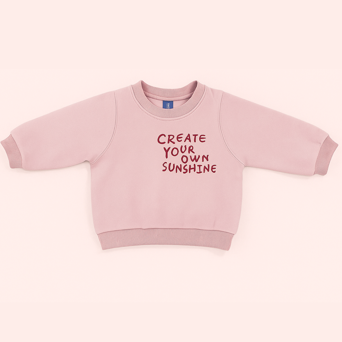 Mini Fashion™ - "Skab dit eget solskin" - Sweater Rødmende blomst / 120 (5-6 år) | Pädagogisches Holzspielzeug von Mein Kleines Baby
