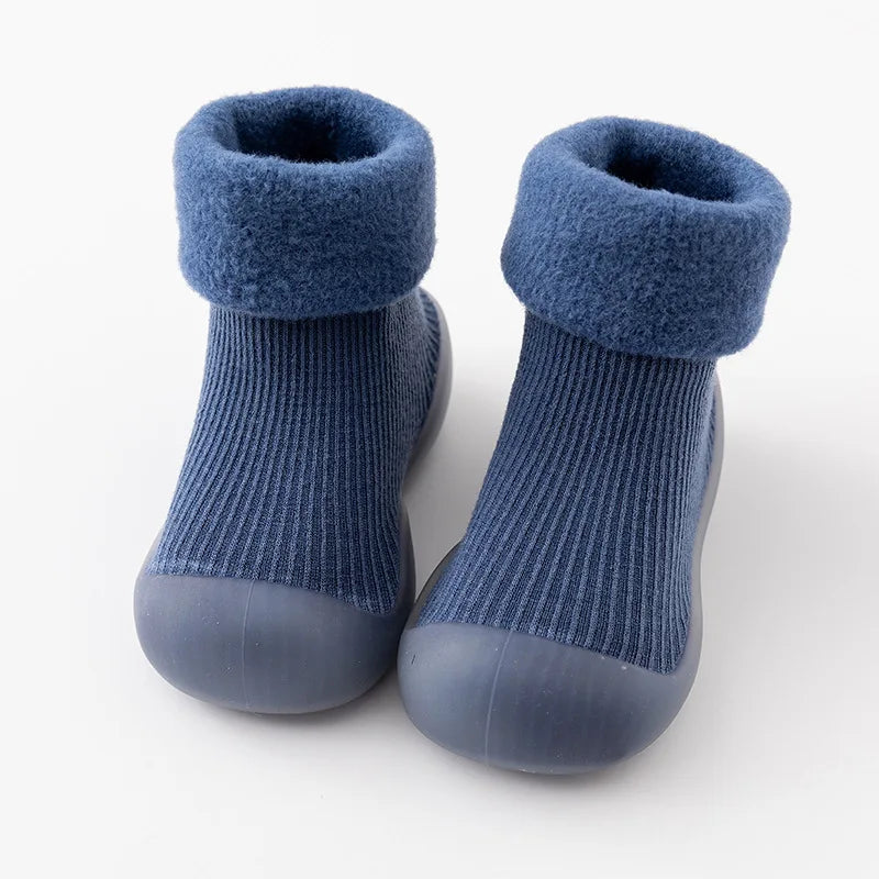 Mini Fashion™ - Skridsikkert greb - Sokkesko til småbørn Blå / 19 (0-6 måneder) | Pädagogisches Holzspielzeug von Mein Kleines Baby
