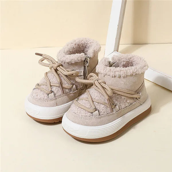 Mini Fashion™ - Skridsikre såler - Vinterstøvler Beige / 15 (6-12 måneder) | Pädagogisches Holzspielzeug von Mein Kleines Baby