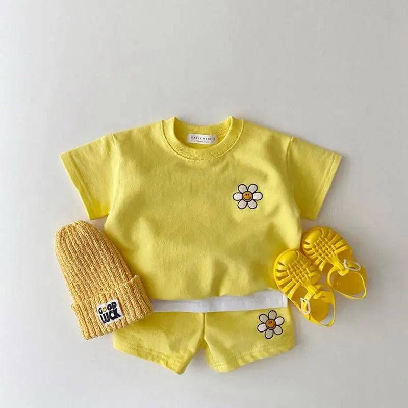 Mini Fashion™ - Sommerfröhlichkeit - Sommerset Gelb / 100 (1.5-2 Jahre) | Pädagogisches Holzspielzeug von Mein Kleines Baby