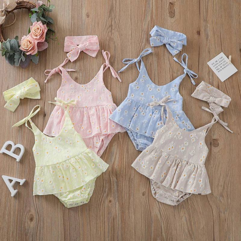 Mini Fashion™ - Sommerkleid&Haarband Blau / 100 (18-24 Monate) | Pädagogisches Holzspielzeug von Mein Kleines Baby