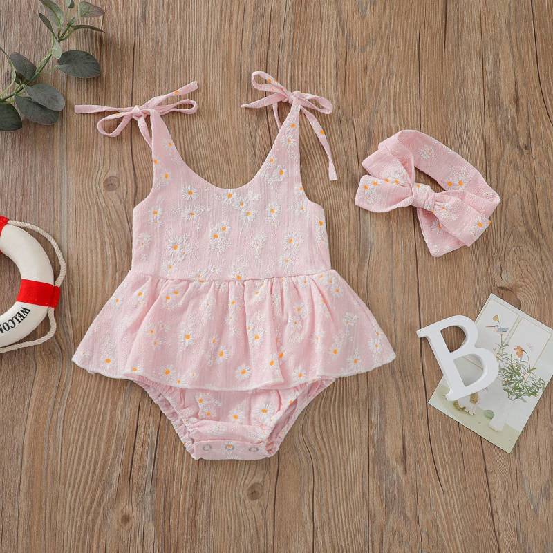 Mini Fashion™ - Sommerkleid&Haarband Rosa / 100 (18-24 Monate) | Pädagogisches Holzspielzeug von Mein Kleines Baby