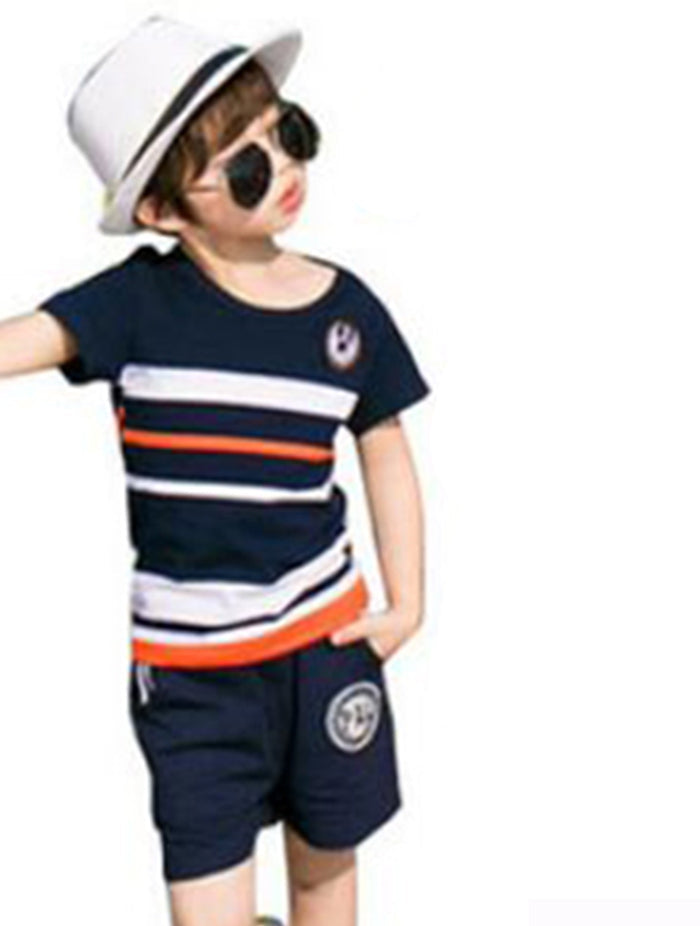 Mini Fashion™ - Spaß für die Familie - Gestreiftes Familienset Jungen / Kindern  100 - (3-4 Jahr) | Pädagogisches Holzspielzeug von Mein Kleines Baby