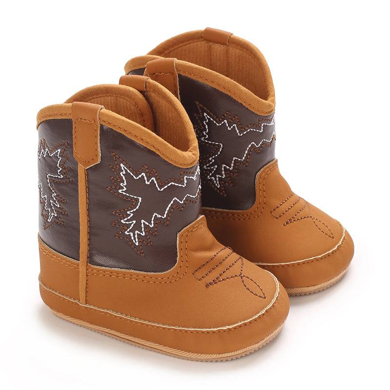 Mini Fashion™ - Starker Look - Cowboystiefel für Mädchen Hellbraun / 20 (12-18 Monate) | Pädagogisches Holzspielzeug von Mein Kleines Baby