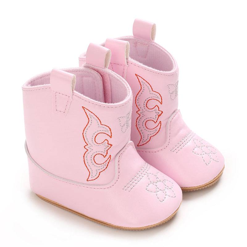 Mini Fashion™ - Starker Look - Cowboystiefel für Mädchen Rosa / 20 (12-18 Monate) | Pädagogisches Holzspielzeug von Mein Kleines Baby