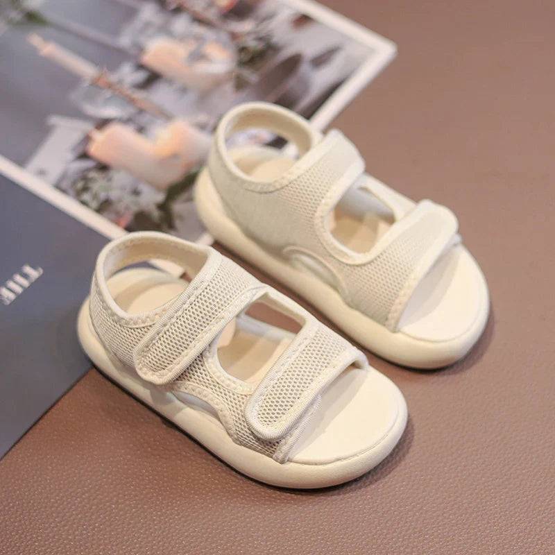 Mini Fashion™ - Stylischer Look - Kindersandalen Beige / 20 (5- 6 Jahre) | Pädagogisches Holzspielzeug von Mein Kleines Baby